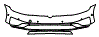 Bumper Kit pattern for the 2019 Volkswagen Golf Alltrack
