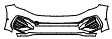 Bumper Kit pattern for the 2021 Volkswagen Atlas