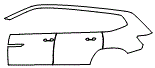Door and Rear Fender Kit pattern for the 2018 Volkswagen Atlas