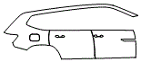 Door and Rear Fender Kit pattern for the 2018 Volkswagen Atlas