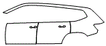 Door and Rear Fender Kit pattern for the 2021 Volkswagen Atlas