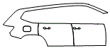 Door and Rear Fender Kit pattern for the 2021 Volkswagen Atlas
