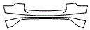 Rear Bumper Kit pattern for the 2019 Volkswagen Atlas