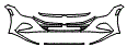 Bumper Kit pattern for the 2021 Volkswagen Arteon