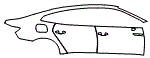 Door and Rear Fender Kit pattern for the 2023 Volkswagen Arteon