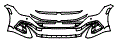 Bumper Kit pattern for the 2023 Volkswagen Arteon