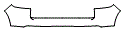 Rear Bumper Kit pattern for the 2026 Volkswagen Atlas Cross Sport (Canada)