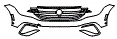 Bumper Kit pattern for the 2022 Volkswagen Tiguan (Canada)