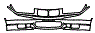 Bumper Kit pattern for the 1997 BMW M3