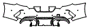 Rear Bumper Kit pattern for the 2022 BMW 8 Series