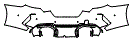 Rear Bumper Kit pattern for the 2022 BMW 8 Series