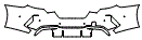 Rear Bumper Kit pattern for the 2022 BMW 8 Series