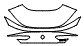 Trunk Lid Kit pattern for the 2026 BMW 8 Series