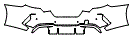 Rear Bumper Kit pattern for the 2022 BMW 8 Series