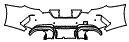 Rear Bumper Kit pattern for the 2022 BMW 8 Series