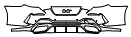 Rear Bumper Kit pattern for the 2026 BMW 8 Series