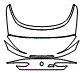 Trunk Lid Kit pattern for the 2022 BMW 8 Series