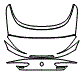Trunk Lid Kit pattern for the 2026 BMW 8 Series