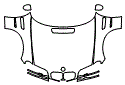 Full Hood, Fender and Mirror Kit pattern for the 2005 BMW M3