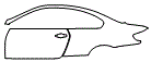 Door and Rear Fender Kit pattern for the 2008 BMW M3
