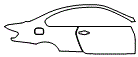 Door and Rear Fender Kit pattern for the 2008 BMW M3