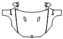 Full Hood, Fender and Mirror Kit pattern for the 2008 BMW M3