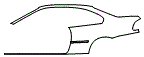 Rear Fender Kit pattern for the 2005 BMW M3