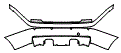 Rear Bumper Kit pattern for the 2005 BMW M3
