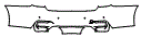 Rear Bumper Kit pattern for the 2018 BMW M3