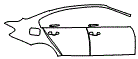 Door and Rear Fender Kit pattern for the 2018 BMW M3