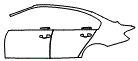 Door and Rear Fender Kit pattern for the 2015 BMW ActiveHybrid 3