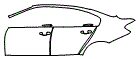 Door and Rear Fender Kit pattern for the 2018 BMW M3