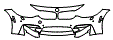 Bumper Kit pattern for the 2018 BMW M3