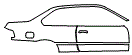 Rear Fender and Door Kit pattern for the 1997 BMW M3