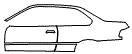 Door and Rear Fender Kit pattern for the 1997 BMW M3
