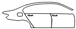 Door and Rear Fender Kit pattern for the 2018 BMW M760Li (Canada)