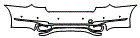Rear Bumper Kit pattern for the 2019 BMW 740e iPerformance