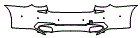 Rear Bumper Kit pattern for the 2019 BMW 740e iPerformance