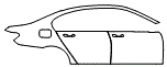 Door and Rear Fender Kit pattern for the 2018 BMW 7 Series (Canada)