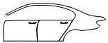 Door and Rear Fender Kit pattern for the 2018 BMW 7 Series (Canada)
