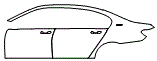 Door and Rear Fender Kit pattern for the 2019 BMW 740e iPerformance