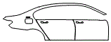 Door and Rear Fender Kit pattern for the 2019 BMW 740e iPerformance