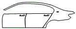 Door and Rear Fender Kit pattern for the 2018 BMW M760Li (Canada)