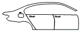 Door and Rear Fender Kit pattern for the 2018 BMW M760Li (Canada)