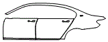 Door and Rear Fender Kit pattern for the 2022 BMW 7 Series (US)