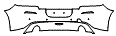 Rear Bumper Kit pattern for the 2021 BMW Z4
