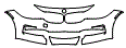 Bumper Kit pattern for the 2016 BMW 328