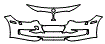 Bumper Kit pattern for the 2013 BMW 320
