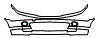 Bumper Kit pattern for the 2005 BMW 330