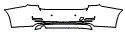 Rear Bumper Kit pattern for the 2016 BMW 320
